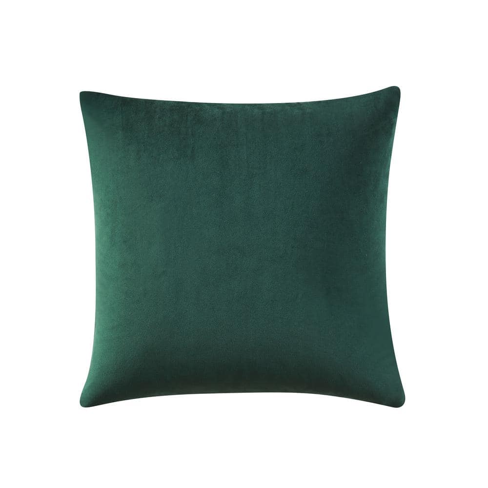 Evergreen Velvet 18" Square Decorative Throw Pillow