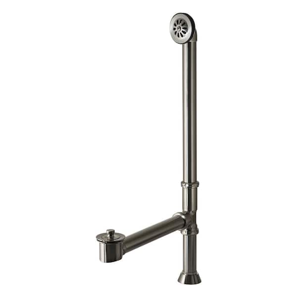 Water Creation All Exposed Fully Finished Lift and Turn Waste and Overflow in Satin Nickel