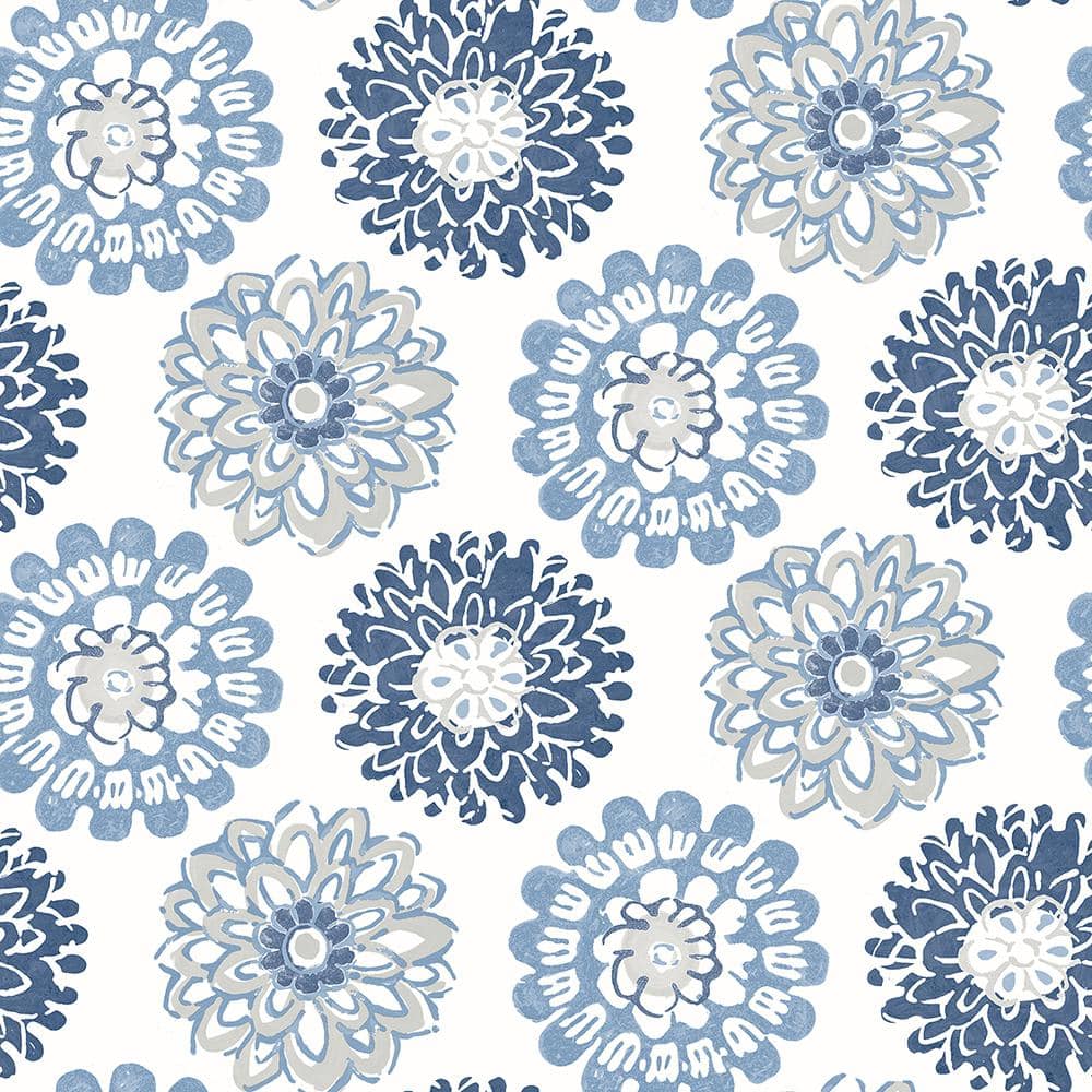 Sunkissed Blue Floral Blue Wallpaper Sample price history on PriceWatchPro