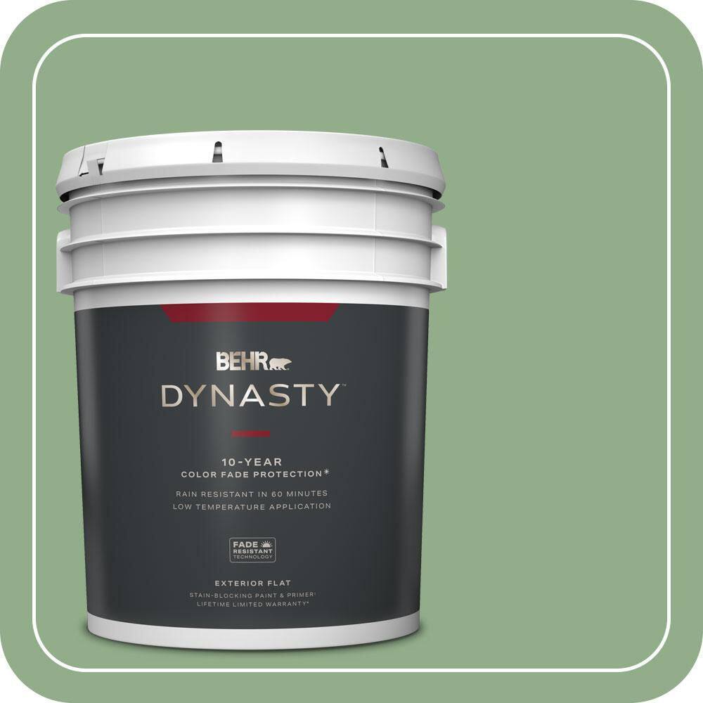 5 gal. #MQ6-46 Flora Green Flat Exterior Stain-Blocking Paint & Primer price history on PriceWatchPro