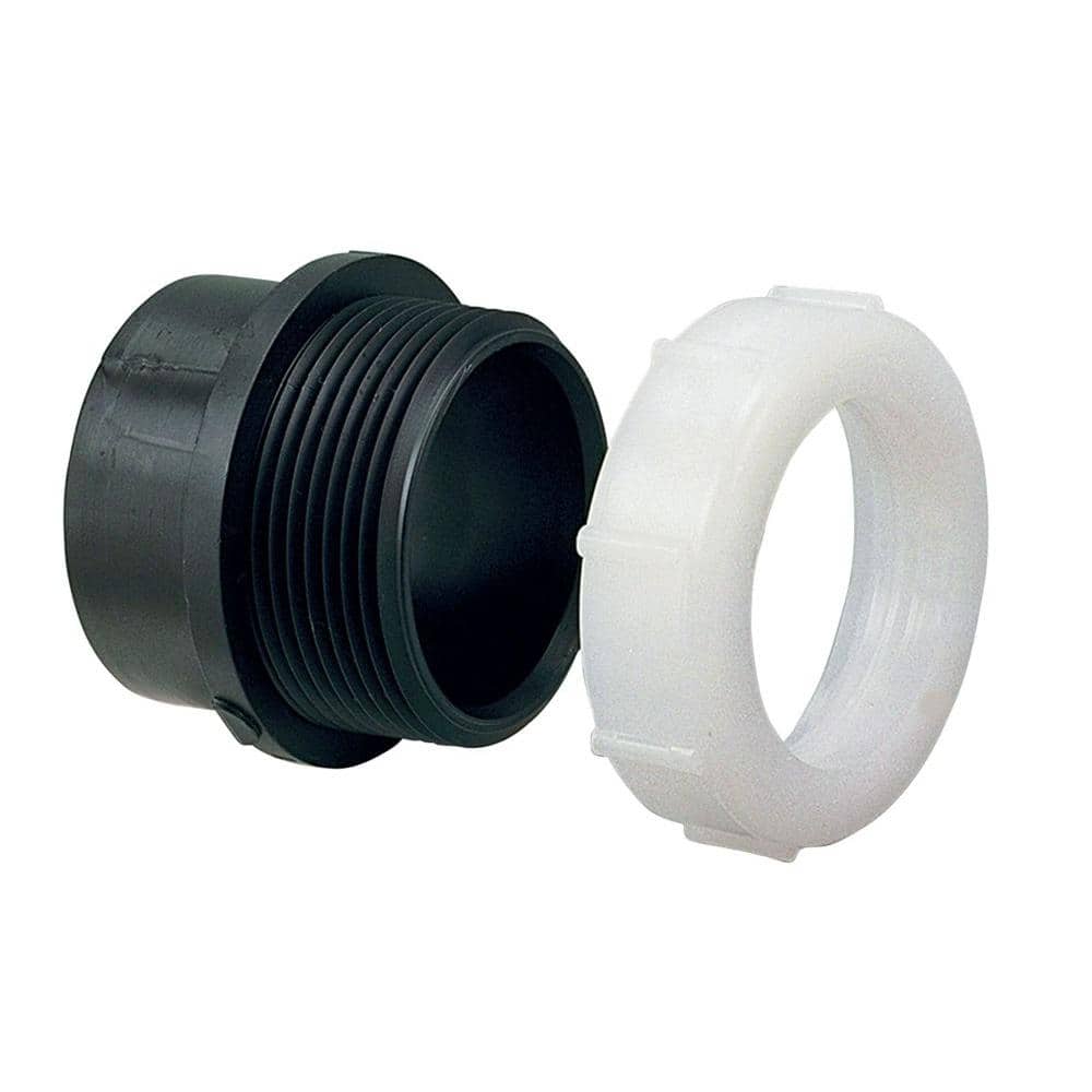NIBCO 1-1/2 in. ABS DWV Spigot x Slip-Joint Trap Adapter