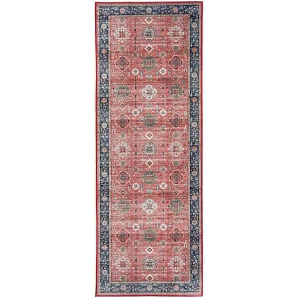 Nourison Fulton Brick 2 ft. x 5 ft. Medallion Traditional Runner Area Rug