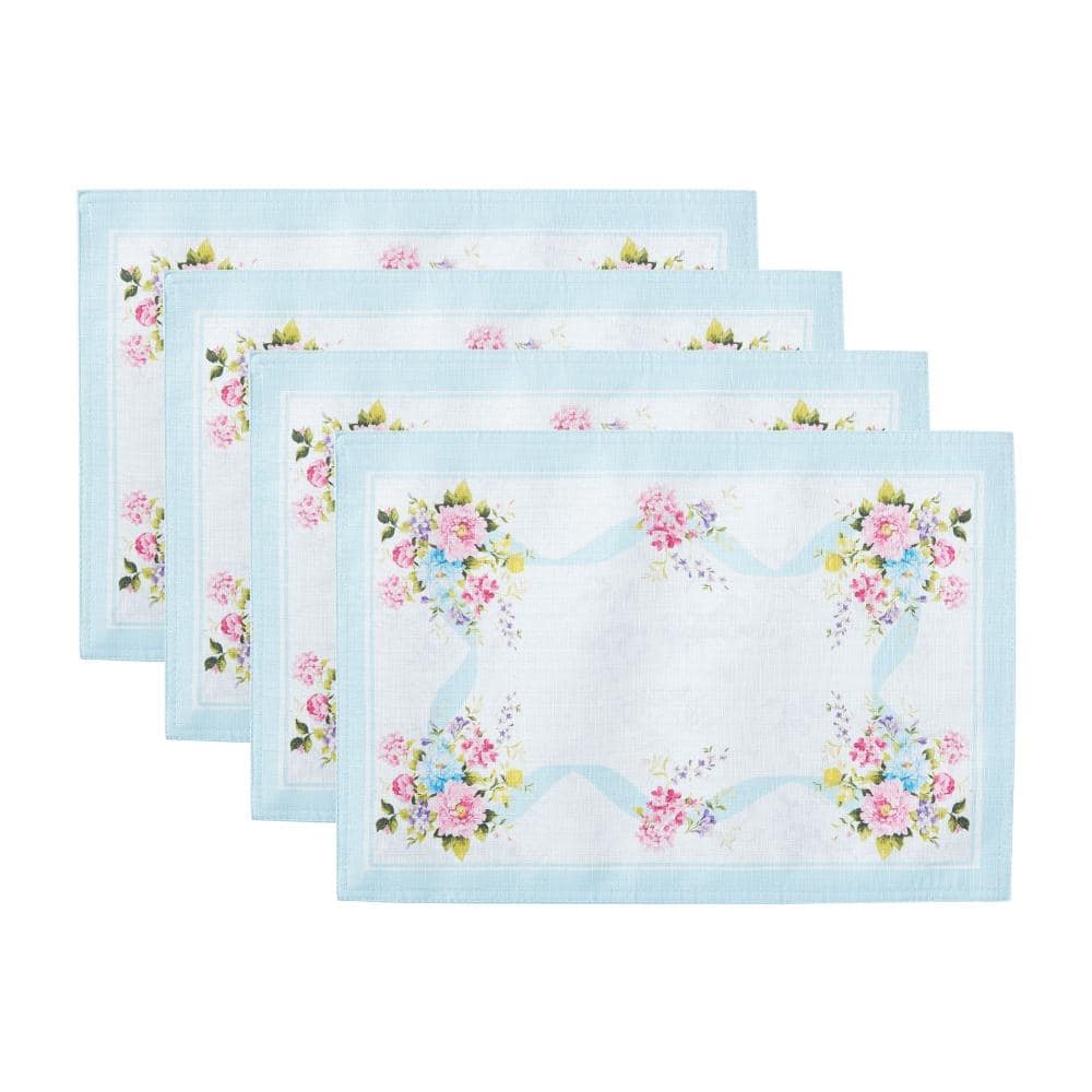 UPC 194590191245 product image for Rose Cottage Engineered Placemats, Set of 4, Multicolor - 13