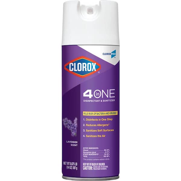 CLOROXPRO Clorox 14 oz. Lavender Scented Disinfectant and Sanitizer Aerosol Spray
