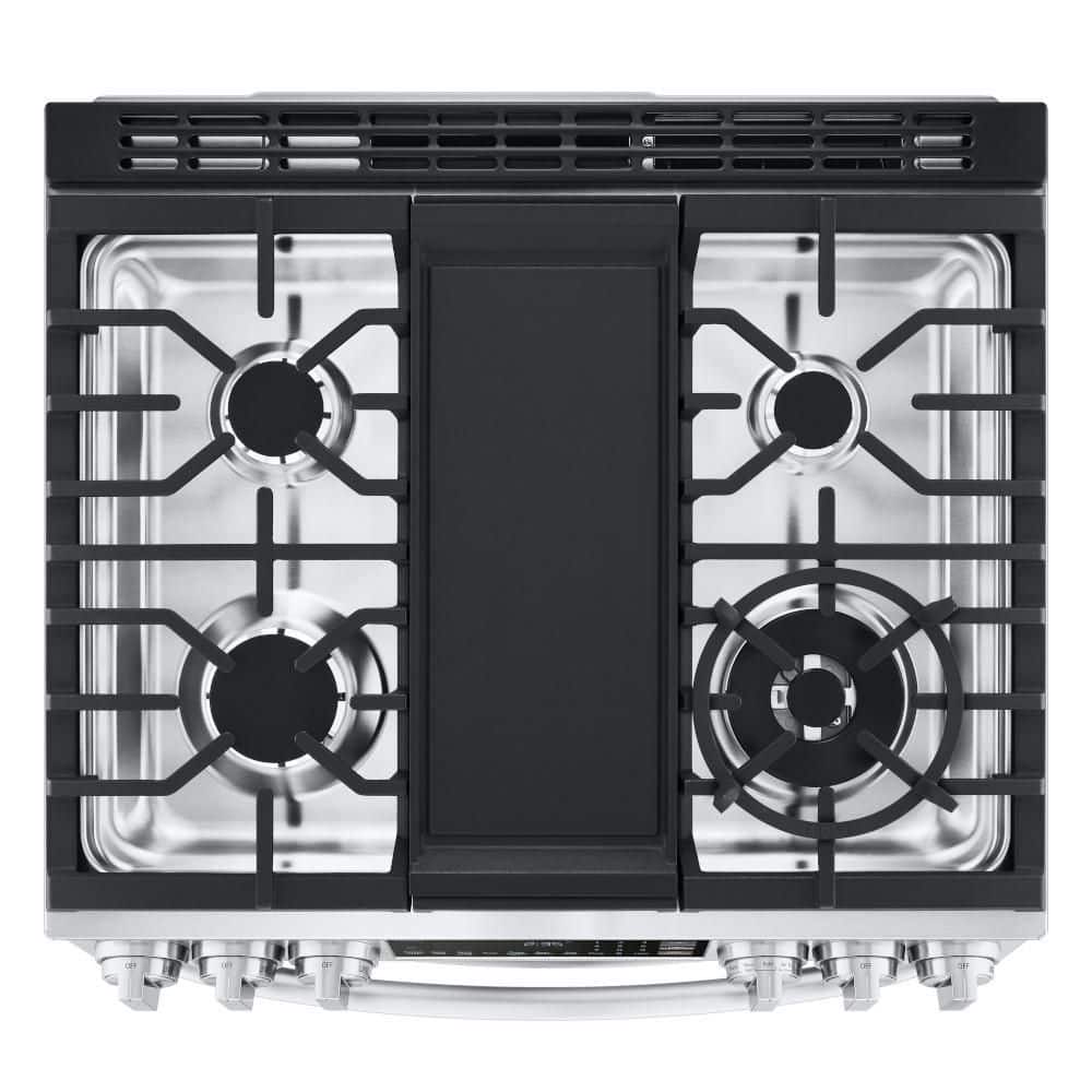 30 Inch Stainless Steel Smart Dual-Fuel Double Oven Range