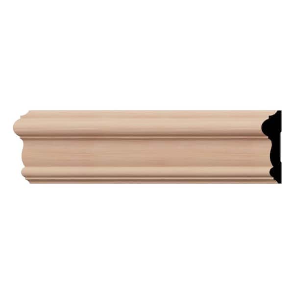 Ekena Millwork WM297 0.69 in. D x 3 in. W x 96 in. L Wood (Cherry) Chair Rail Moulding