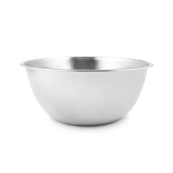 5 Quart Bowl-Lift Polished Stainless Steel Bowl with Flat Handle