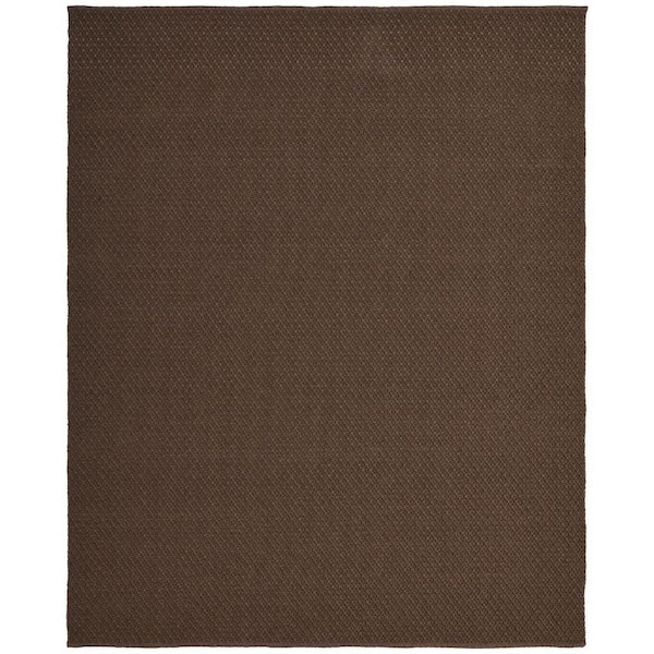 9 ft. x 12 ft. Brown Abstract Area Rug