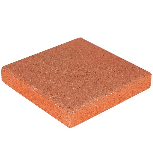 12 in. x 12 in. x 1.57 in. Terracotta Square Concrete Step Stone (168-Pieces/168 sq. ft. /Pallet)
