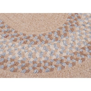 Chancery Oatmeal 6 ft. x 6 ft. Round Braided Area Rug