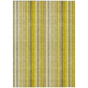 Chantille ACN543 Gold 2 ft. 6 in. x 3 ft. 10 in. Machine Washable Indoor/Outdoor Geometric Area Rug