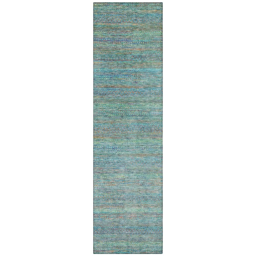 Chantille Machine Washable Indoor/Outdoor Abstract ACN2148 Teal 2 ft. 3 in. x 7 ft. 6 in. Runner Rug price history on PriceWatchPro