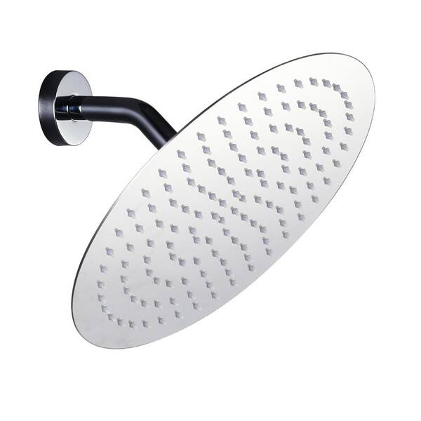 WOWOW 1Spray Patterns with 1.8 GPM 12 in. Wall Mount Rain Fixed Shower