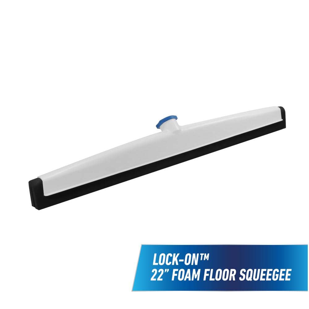 Lavex 22 White Double Neoprene Foam Floor Squeegee with
