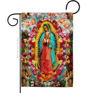 13 in. x 18.5 in. Our Lady of Guadalupe Garden Flag Double-Sided Religious Decorative Vertical Flags