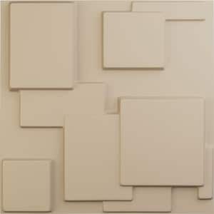 19-5/8"W x 19-5/8"H Gomez EnduraWall Decorative 3D Wall Panel, Smokey Beige (12-Pack for 32.04 Sq.Ft.)