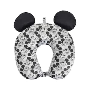 Disney Mickey Mouse Neck Travel Pillow with 3D Ears Grey