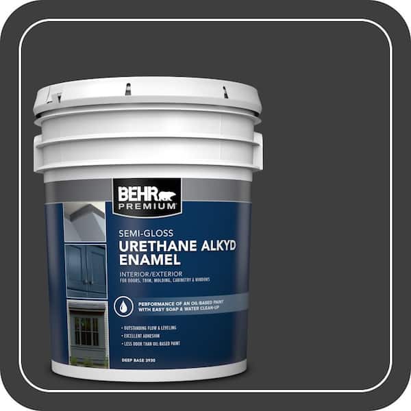 5 gal. #N520-7 Carbon Urethane Alkyd Semi-Gloss Enamel Interior/Exterior Paint