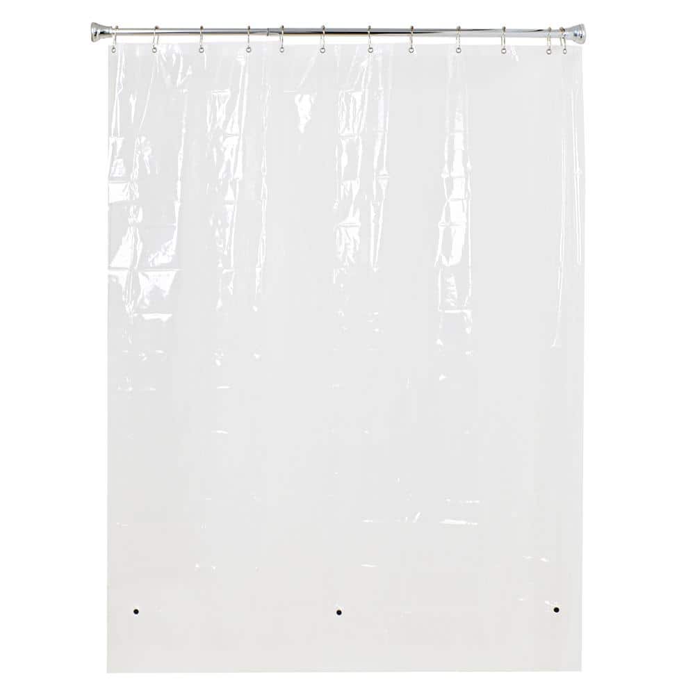 Utopia Alley BL5KK 72 x 72 in. 4.8g Clear Peva Shower Curtain Liner with Magnets