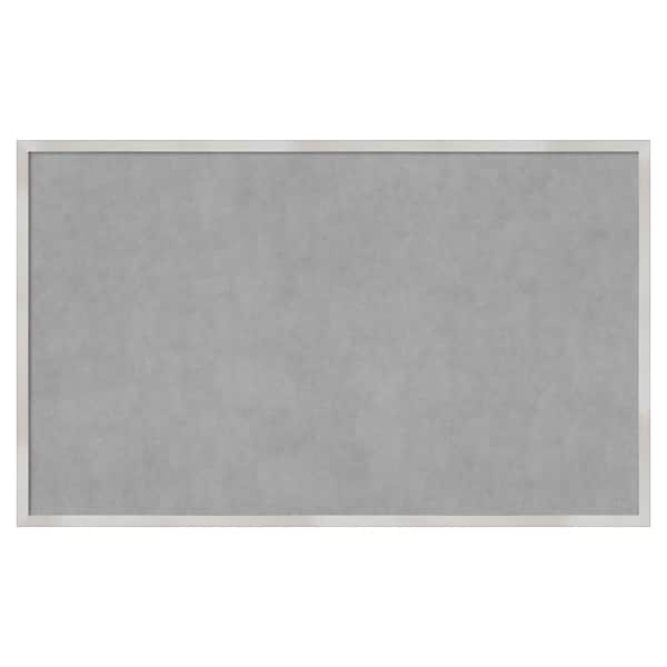Amanti Art Svelte Silver 41 in. x 25 in Framed Magnetic Board