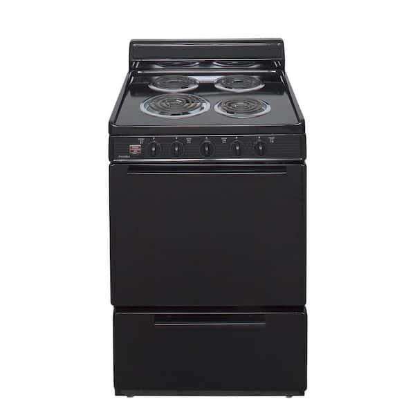 Premier 24 in. 2.97 cu. ft. Electric Range in Black