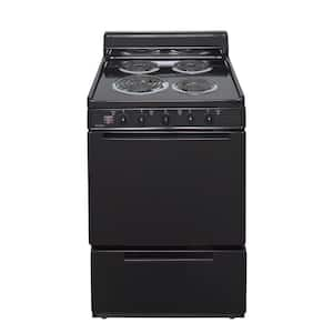 24 in. 2.97 cu. ft. Electric Range in Black