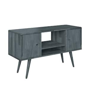Freemont Mid-Century in a Gray with Doors Modern Wood Entertainment Cabinet
