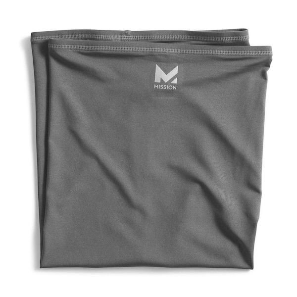 Mission 10 in. x 21 in. Charcoal Cooling Neck Gaiter 109457 - The Home ...