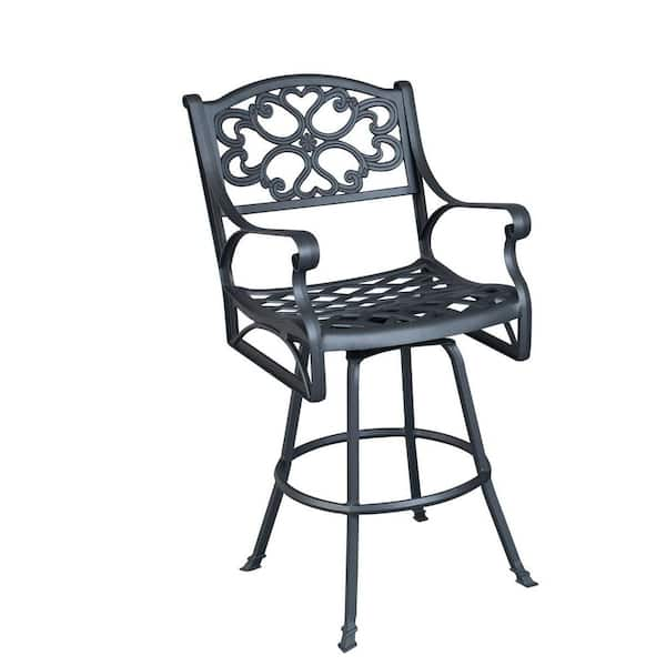 Home Styles Biscayne Black Patio Bistro Stool