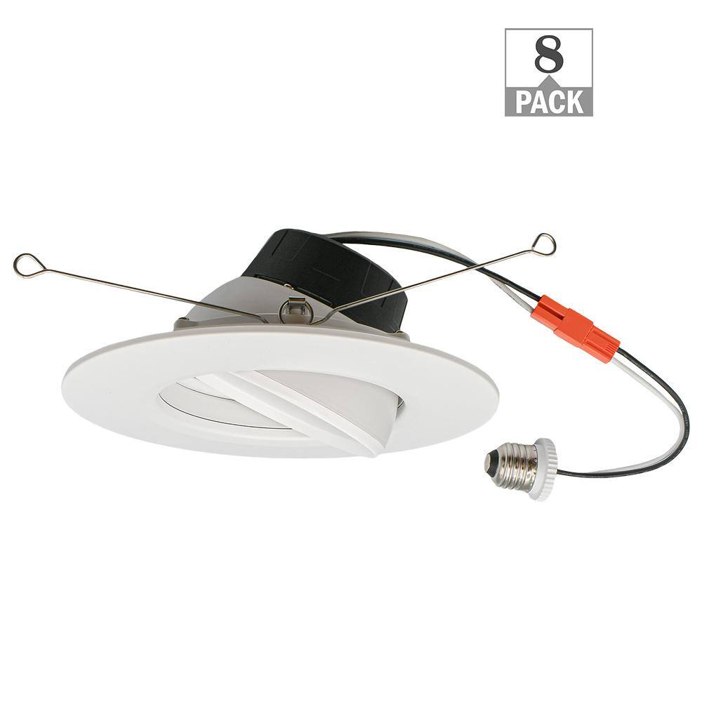Altair 6 in. Retrofit Gimbal Downlight Integrated LED Recessed Light Trim 900 Lumens Adjustable CCT 120 Volt (8-Pack) price history on PriceWatchPro