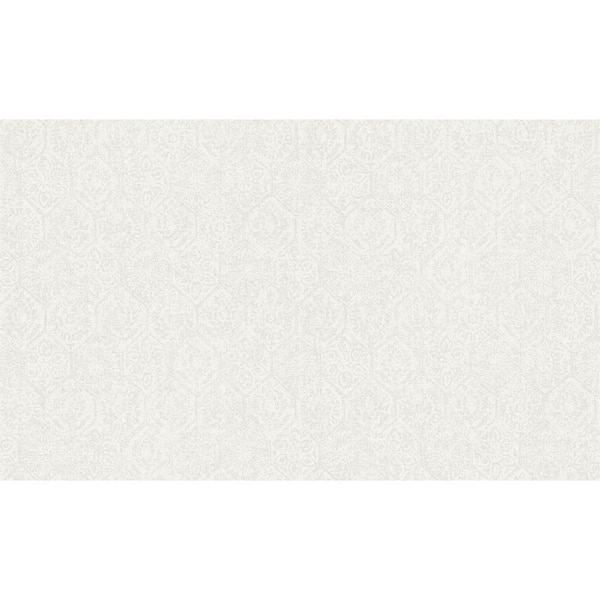 Advantage Edsel Cream Geometric Wallpaper Sample