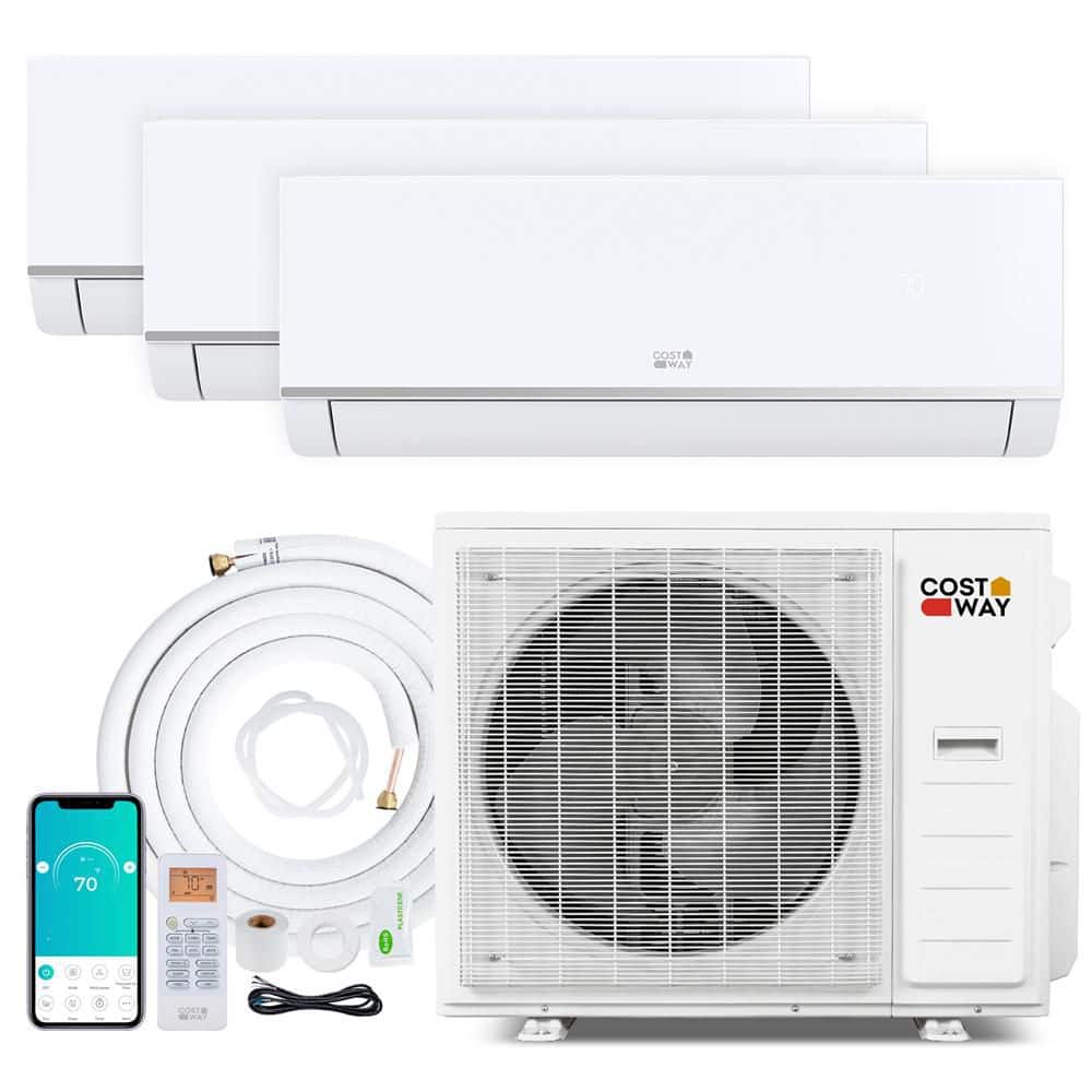 Blast Pro 3 Zone 9K + 9K + 9K 28000 BTU 1350 sq. ft. 2.25 ton Mini Split AC/Heating System, 20 SEER2, WiFi Enabled price history on PriceWatchPro