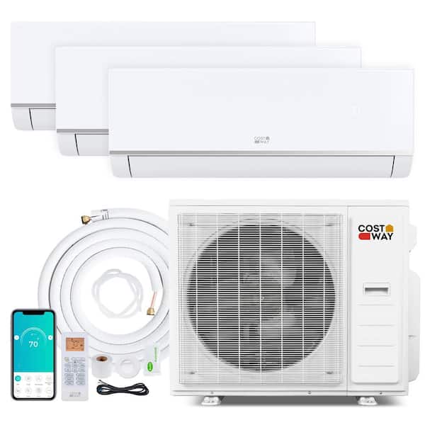 Blast Pro 3-Zone 9K + 9K + 12K 28000 BTU 1650 sq. ft. 2.5 Ton Mini Split AC/Heating System, 20 SEER2, WiFi Enabled