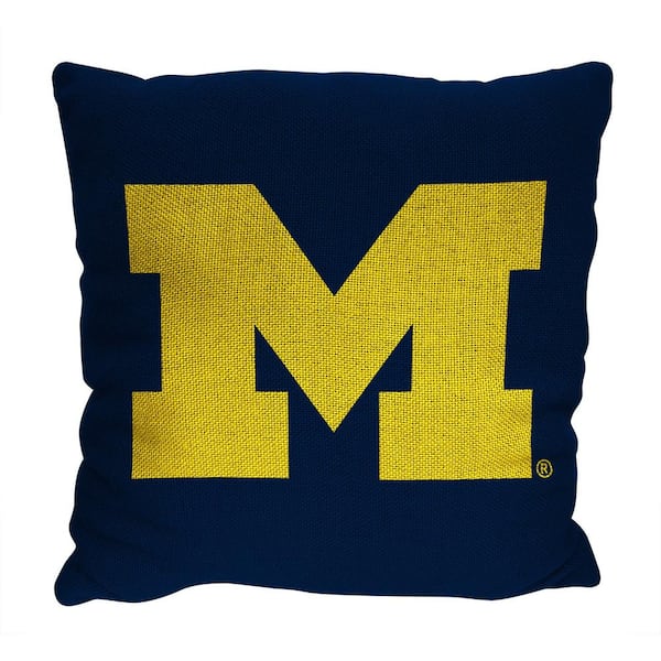 THE NORTHWEST GROUP NCAA Invert Michigan 2Pk Double Sided Jacquard Throw Pillow