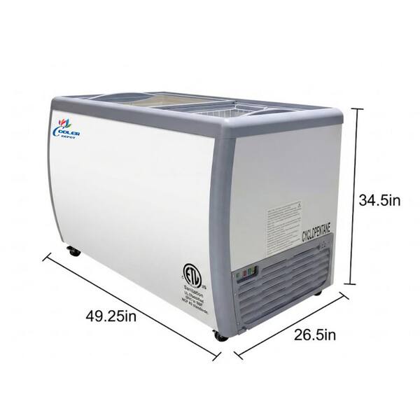 Cooler Depot 49 in. 13 cu. ft. NSF Manual Defrost Commercial Ice