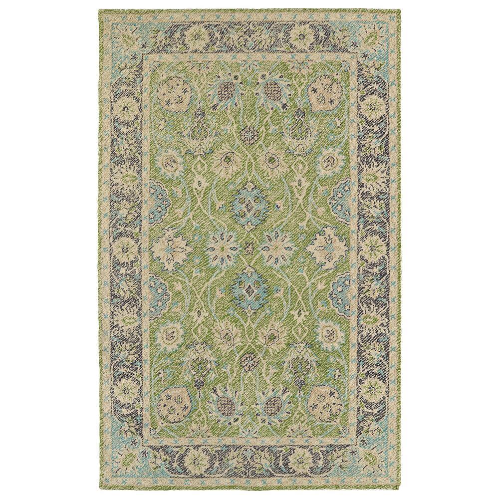 8 Ft Indoor Outdoor Area Rug Wtr08, Blue And Lime Green Outdoor Rugs