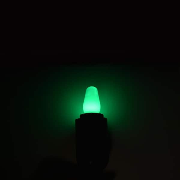 Luxrite LED C7 Small Light Bulb, E12 Candelabra Base, 0.5W, Green
