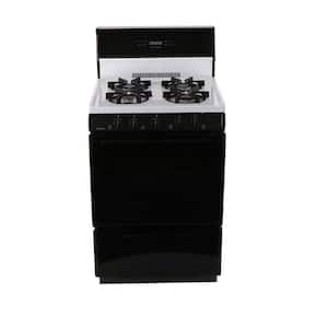 BAK100TP by Premier - 20 in. Freestanding Battery-Generated Spark Ignition  Gas Range in Biscuit