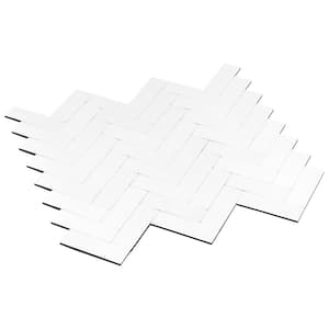 Alberta White 11.1 in. x 12.6 in. 4mm Stone Peel and Stick Backsplash Tiles (8pcs/7.76 sq.ft Per Case)