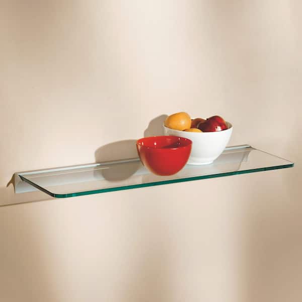 Dolle 31-1/2 in. L x 10 in. D Glass Shelf in Clear 30142 - The