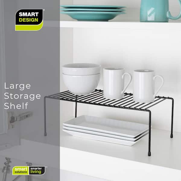 Smart Design Cabinet Storage Shelf Kitchen Rack - Large 8.5 x 16