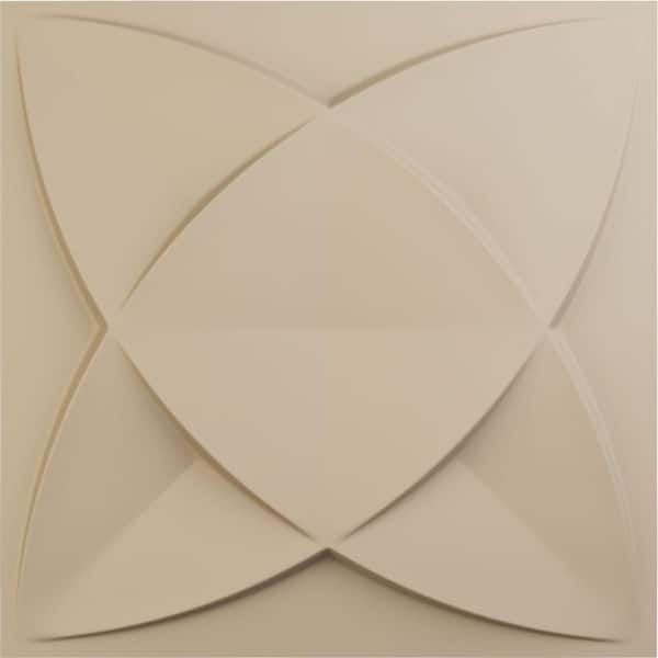 Ekena Millwork 19 5/8 in. x 19 5/8 in. Speedwell EnduraWall Decorative 3D Wall Panel, Smokey Beige (12-Pack for 32.04 Sq. Ft.)