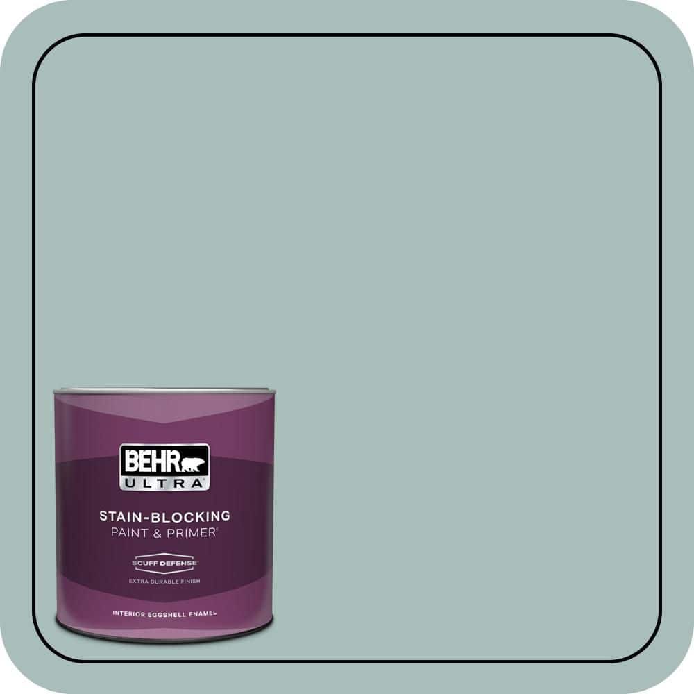 1 qt. #QE-43 Water Surface Extra Durable Eggshell Enamel Interior Paint & Primer price history on PriceWatchPro
