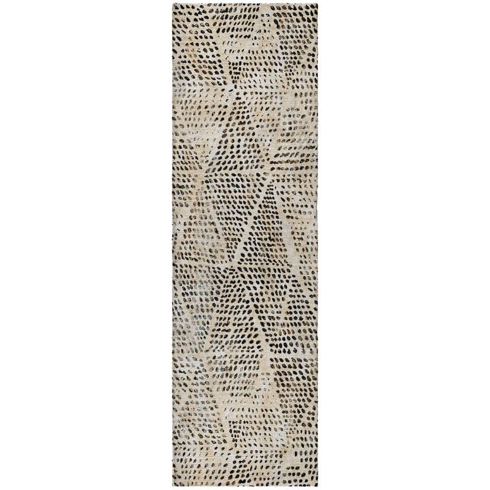 Dream Shag Premium Machine Washable Abstract ADS591 Beige 2 ft. x 7 ft. Runner Rug price history on PriceWatchPro