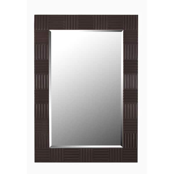 Kenroy Home Medium Rectangle Wood Grain Finish Casual Mirror (39.75 in. H x 28 in. W)