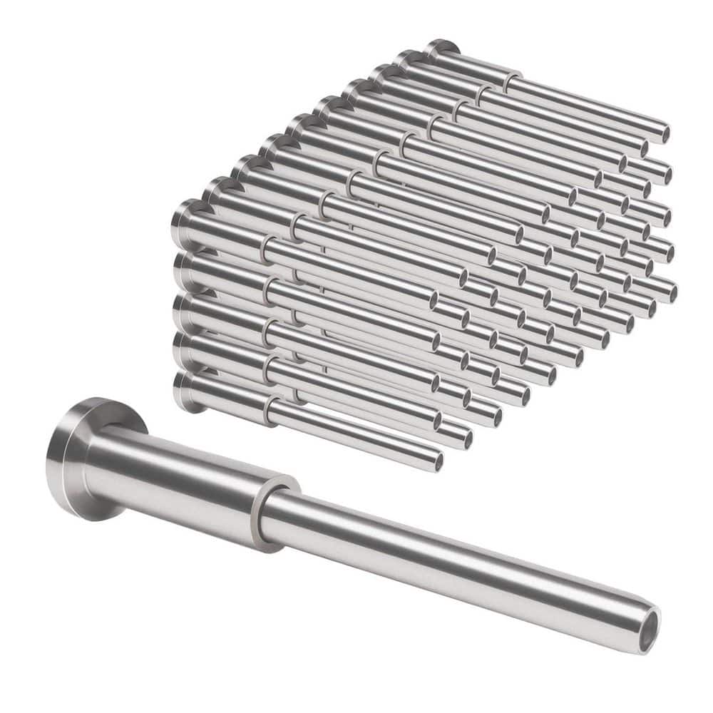 2.57 in. H x 0.51 in. W Silver Stainless Steel Stair Railing Kit, Easy Install Invisible Cable Hardware (50-Pair) price history on PriceWatchPro