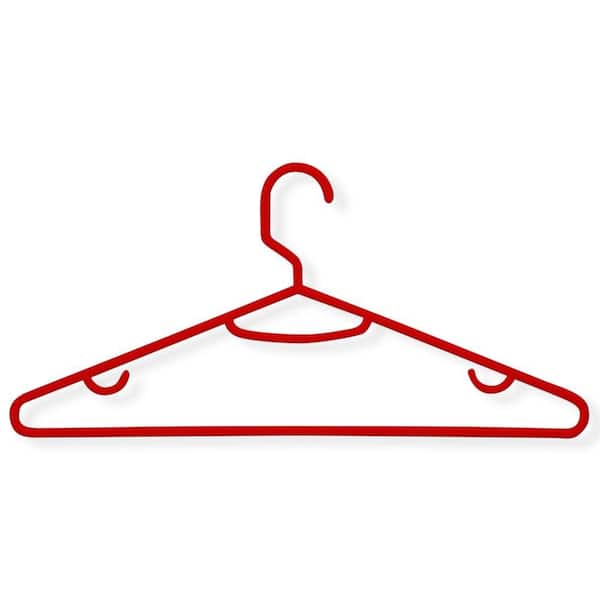 Honey-Can-Do Red Recycled Plastic Hangers (60-Pack)