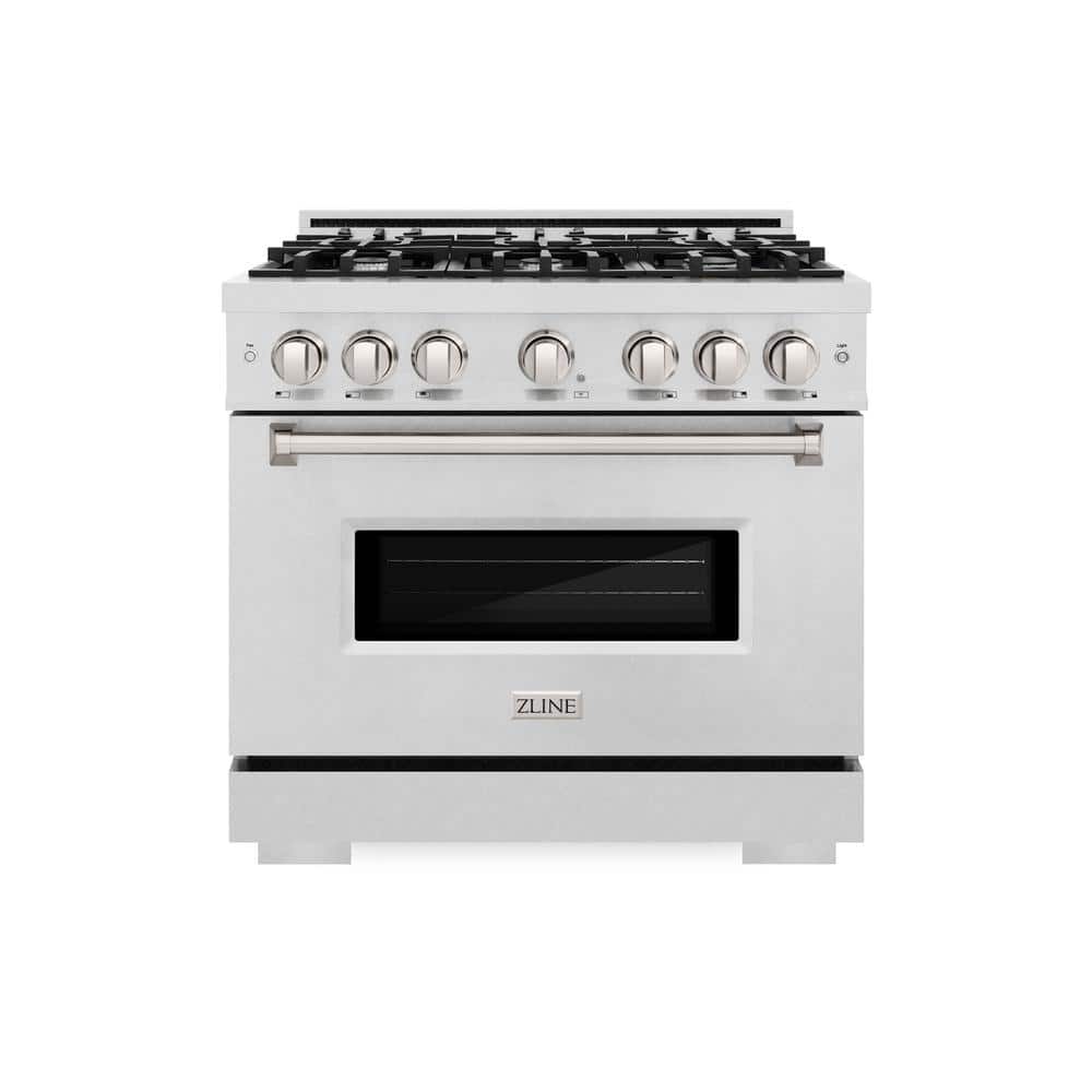 36 in. 5.2 cu. ft. Classic Gas Range with 6 Burner Cooktop and Convection Gas Oven in Satin Stainless Steel price history on PriceWatchPro