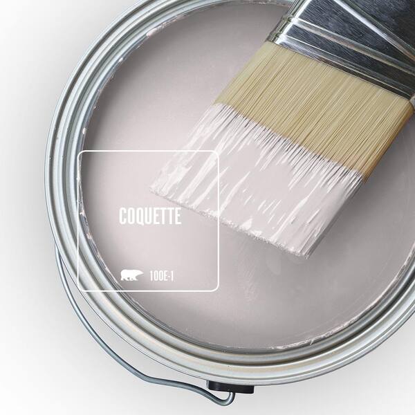 BEHR MARQUEE 1 qt. #100E-1 Coquette Satin Enamel Interior Paint