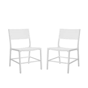 Harper Hill White Aluminum Dining Chair (2pk)